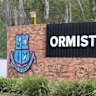 Graffiti outside Ormiston College.