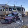Commuter delays expected after train crashes into parked car in Perth's east