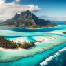 Bora Bora from the air.