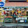 One of the many fresh flower stalls selling marigold garlands in Little India. 