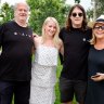 The Gudinski family: Michael, Kate, Matt and Sue.  Matt has picked up the reins of the Mushroom empire since Friday.
