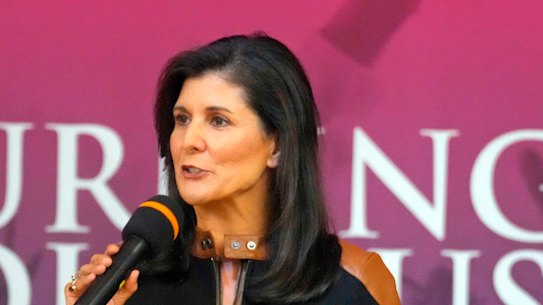 Former UN ambassador and former South Carolina governor Nikki Haley.