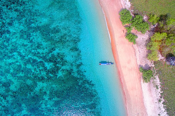 Komodo’s Pink Beach. 
