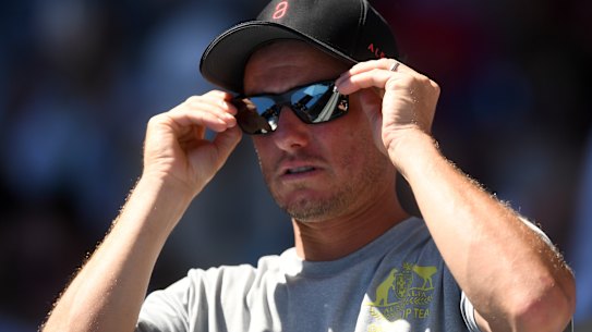Under fire: Lleyton Hewitt was attacked by Bernard Tomic.