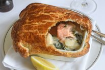 The Builders Arms fish pie is a year-round favourite.