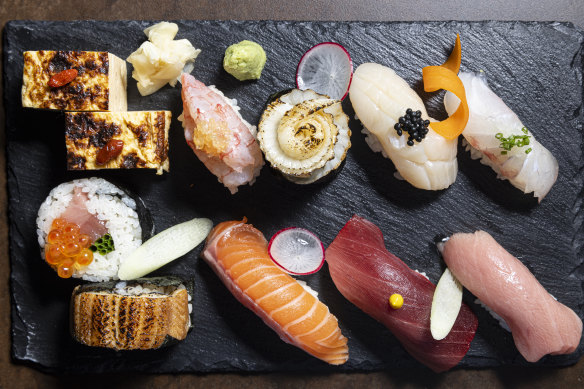 Bansho’s sushi platter is truly lovely.
