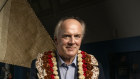 Philanthropist and regenerative farmer Alasdair MacLeod inside the Australian Museum’s new Pasifika Gallery which he supported with a $3 million donation