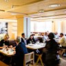 Inside Ho Jiak, Junda Khoo’s fine-dining restaurant inside the middle of his three-storey complex.