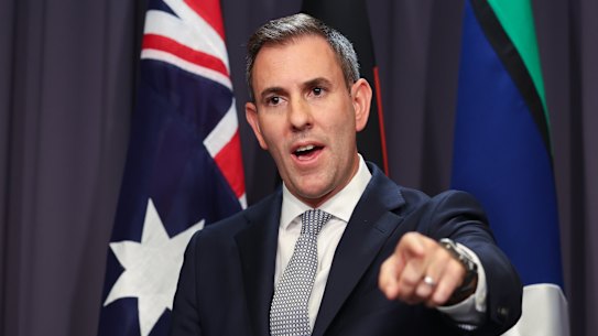 Treasurer Jim Chalmers on Tuesday.