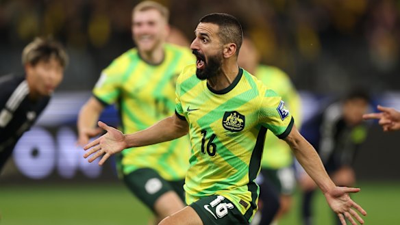 Aziz Behich, the hero for the Socceroos.