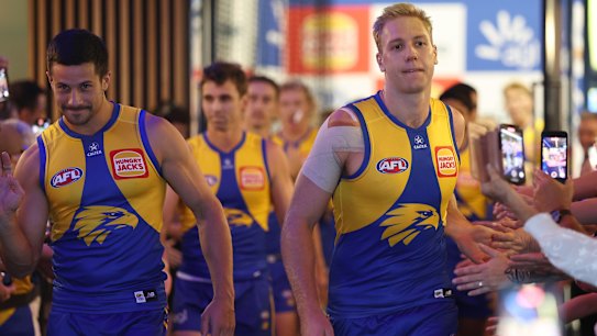 West Coast co-captains Liam Duggan (left) and Oscar Allen (right).
