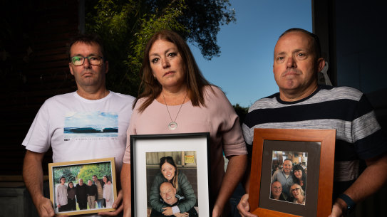 Cherie Loncar and her two brothers Dave and Mick(right) They lost their dad Daryl to cancer. In the months leading up to his death the family had desperately tried to get him access to lethal medication through euthanasia/voluntary assisted dying laws so he could have the peaceful death he wanted surrounded by his kids on his favourite chair on the front porch. This did not happen due to the red tape surrounding the laws and he spent his last days in intolerable pain being cared for by his kids