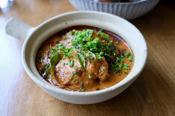 Cauliflower curry had traces of Thai flavour and a deep, rich gratifying sourness.