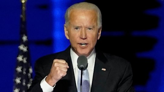 President-elect Joe Biden speaks from Wilmington, Delaware.
