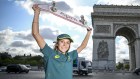 Australian skateboarder Chloe Covell in Paris.