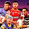 The class of 2030: Mitchell Woods, Ryley Smith, Isaiya Katoa and Lehi Hopoate all feature in Andrew Johns’ long-term vision for NSW.