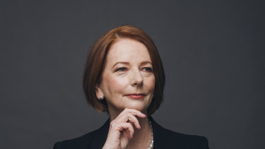 Julia Gillard will speak at a Conservative Party conference in Manchester.