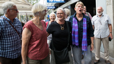 Long march to legal victory: Gloucester residents who were jubilant after their win in the Land and Environment Court of Friday - a win with potentially large impacts.