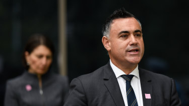 NSW Deputy Premier John Barilaro escaped a fine for spending the weekend at his farm, two hours drive from his home, earlier this month.