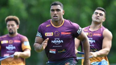 Family: Tevita Pangai jnr's father suffered a heart attack this week and will have surgery on Thursday morning.