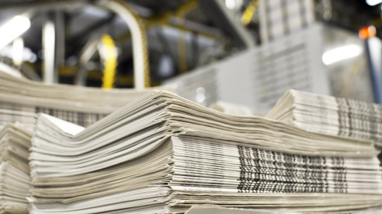 The costs of printing newspapers are rising sharply, but unevenly. 