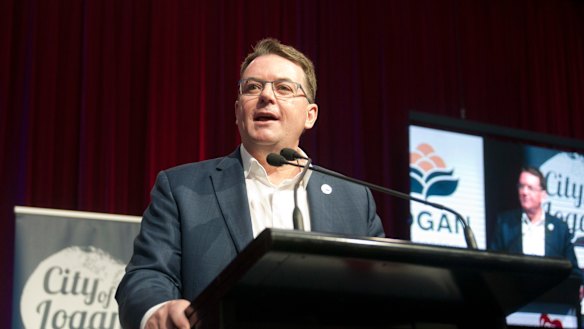 Suspended Logan mayor Luke Smith.