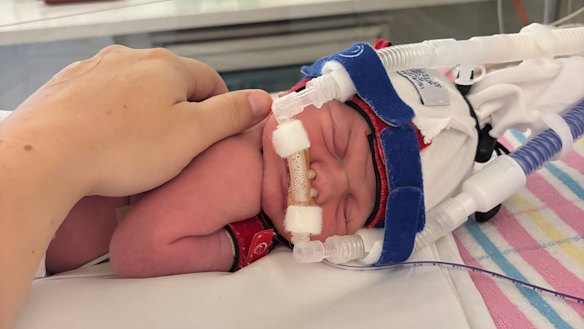 Annabelle was born at John Hunter Hospital in Newcastle after her mother Casey Budd was warned that Tamworth might be on bypass when she was due to give birth.