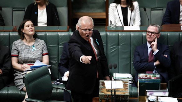 Prime Minister Scott Morrison attacks Bill Shorten in Question Time. 