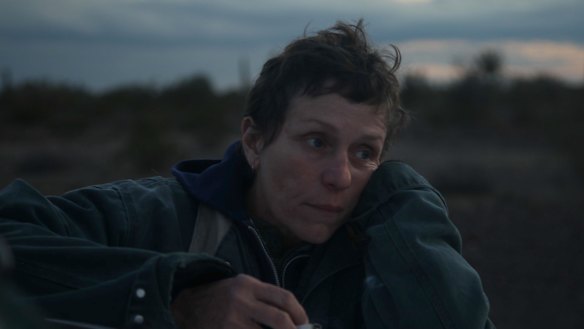 Frances McDormand in Nomadland.