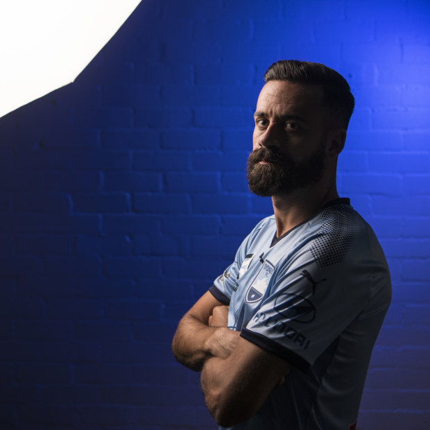 True blue: Sydney FC captain Alex Brosque.