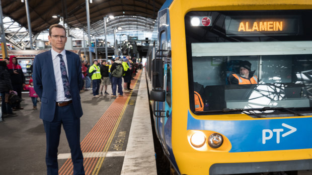 Metro chief executive Raymond O'Flaherty on Thursday afternoon at Southern Cross Station.