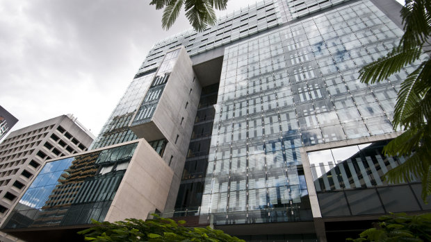 The Queen Elizabeth II Courts of Law in Brisbane, one of 32 sites where the District Court of Queensland sits and Judge McGill has presided.