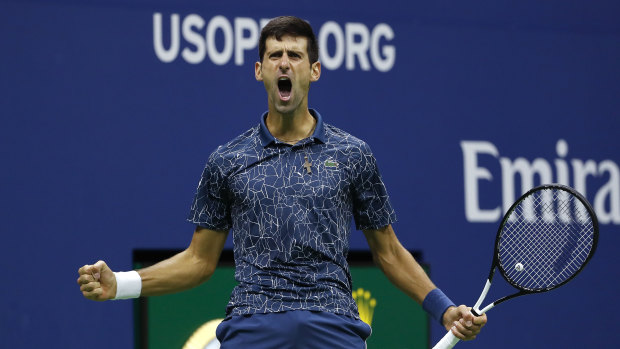 Supreme: Novak Djokovic has moved into a tie for third on the list of men's grand slam winners.