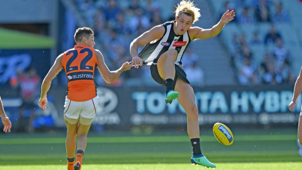 Collingwood's Darcy Moore could miss a month with a hamstring injury.