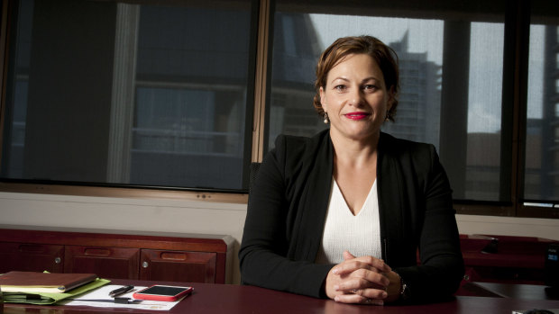 Jackie Trad in 2015, just weeks after she became deputy premier. 