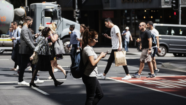 Distracted pedestrians risk being hit by vehicles while crossing the road, the NRMA has warned.