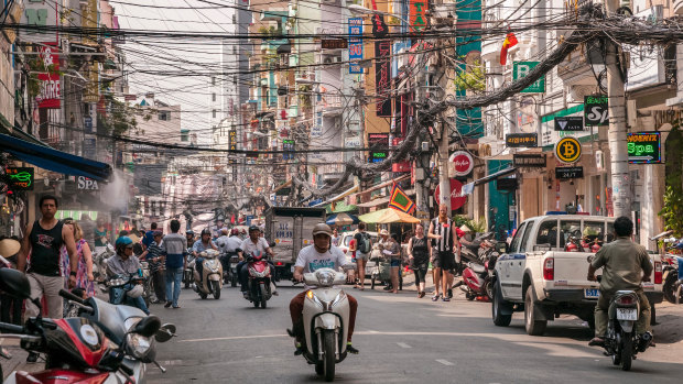 About 100 homes near Ho Chi Minh were demolished, including one owned by the Catholic Church.