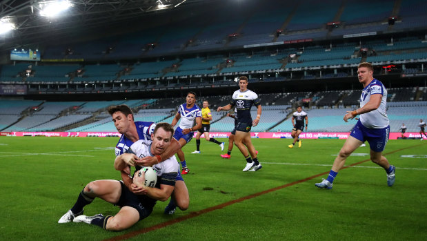 The NRL will be played in front of mostly empty stands for at least another week despite a fresh push from Deputy Premier John Barilaro for crowds to return.