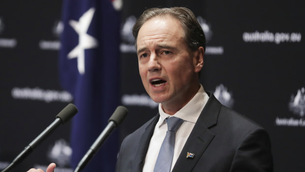 Health Minister Greg Hunt said there had been a "genuine consolidation" of the virus.
