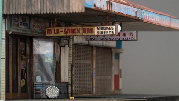 Smith is yet to see the iconic Olympia milk bar in person, but has spent hundreds of hours building it from photos.