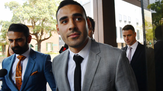 Tyrone May outside Parramatta Local Court last week.