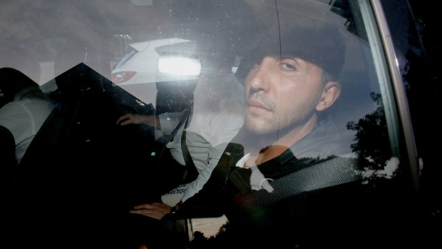  Purana Taskforce detectives bring Victoria's most senior suspected organised crime boss Rocco Arico into custody  on March 5, 2015.