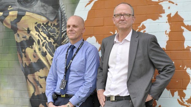 Assistant superintendent youth offender services Colin Muijs and assistant director Banksia Hill Detention Centre Gavin West are changing the way youth are treated when they arrive.