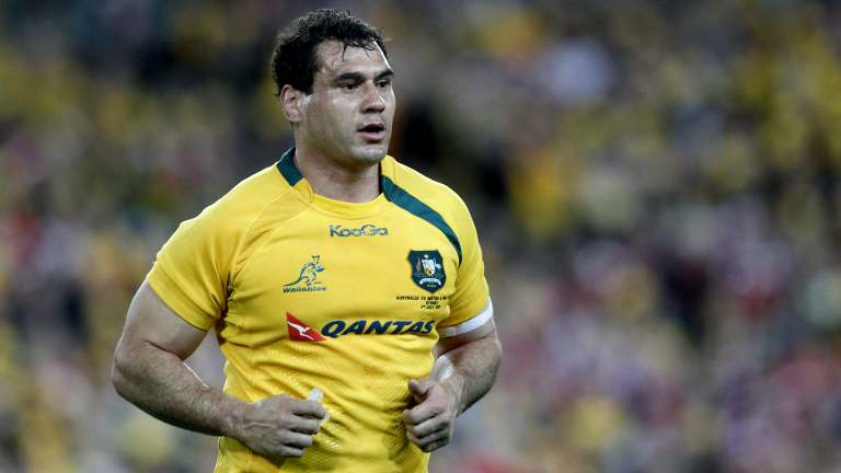 Golden boy: 111-cap Wallaby George Smith says it would be immoral to help Eddie Jones at England.