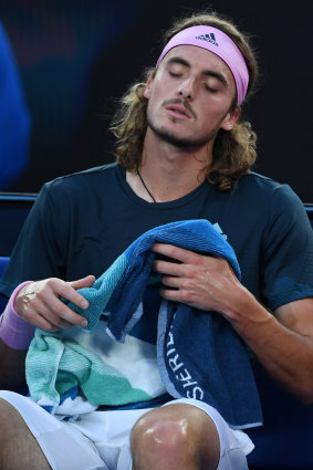 No answers: Stefanos Tsitsipas.