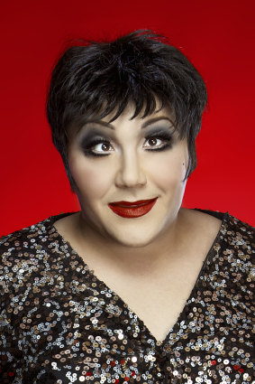 Ashley as Liza Minnelli.