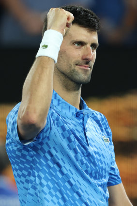 Djokovic was in commanding touch.