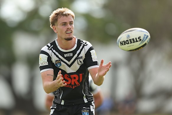 Lachlan Galvin played for the Magpies on Monday after being dropped by Wests Tigers.