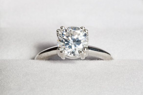 Lab-grown diamonds accounted for almost half of engagement ring purchases last year compared with 5 per cent in 2019, according to jewellery insurer BriteCo.