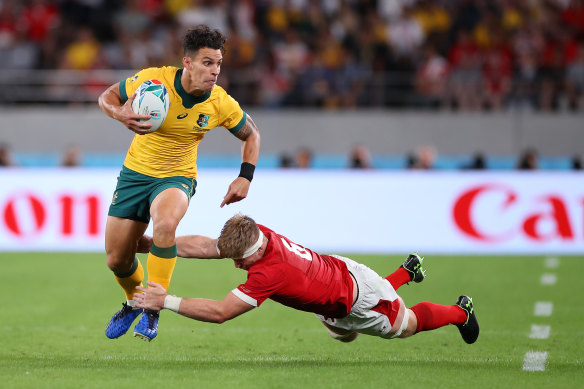 Matt Toomua was excellent for the Wallabies in their loss to Wales in Tokyo. 